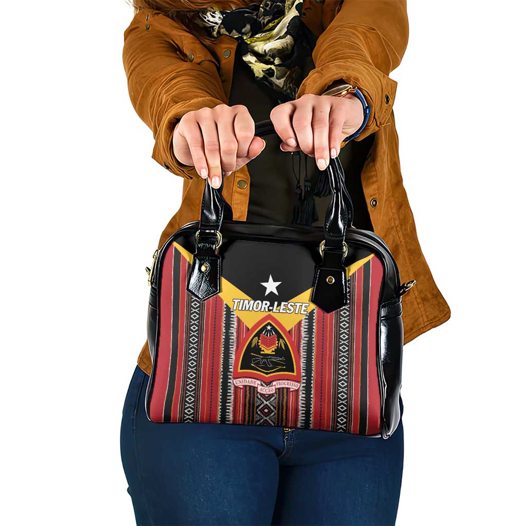 East Timor Shoulder Handbag Timor-Leste Tais Pattern