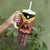 Personalized East Timor Tumbler With Handle Timor-Leste Tais Pattern