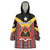 Personalized East Timor Wearable Blanket Hoodie Timor-Leste Tais Pattern - Wonder Print Shop