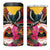 Personalized Timor-Leste 4 in 1 Can Cooler Tumbler Timor Imperial Pigeon Hibiscus - Wonder Print Shop