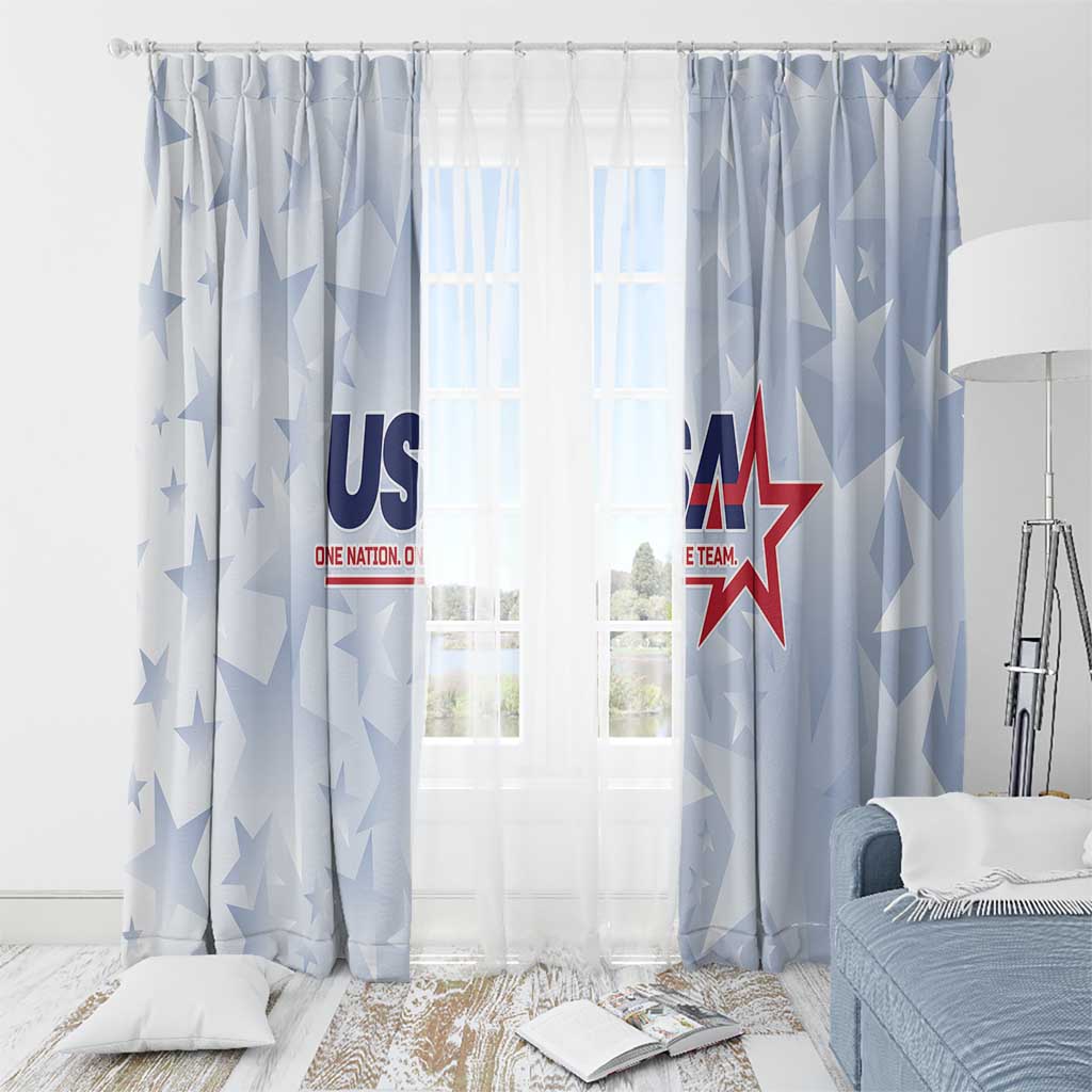 USA Soccer Team 2026 Window Curtain One Nation One Team - Wonder Print Shop
