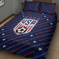 Soccer USA 2026 Quilt Bed Set Stronger Together We Are One Nation - Wonder Print Shop