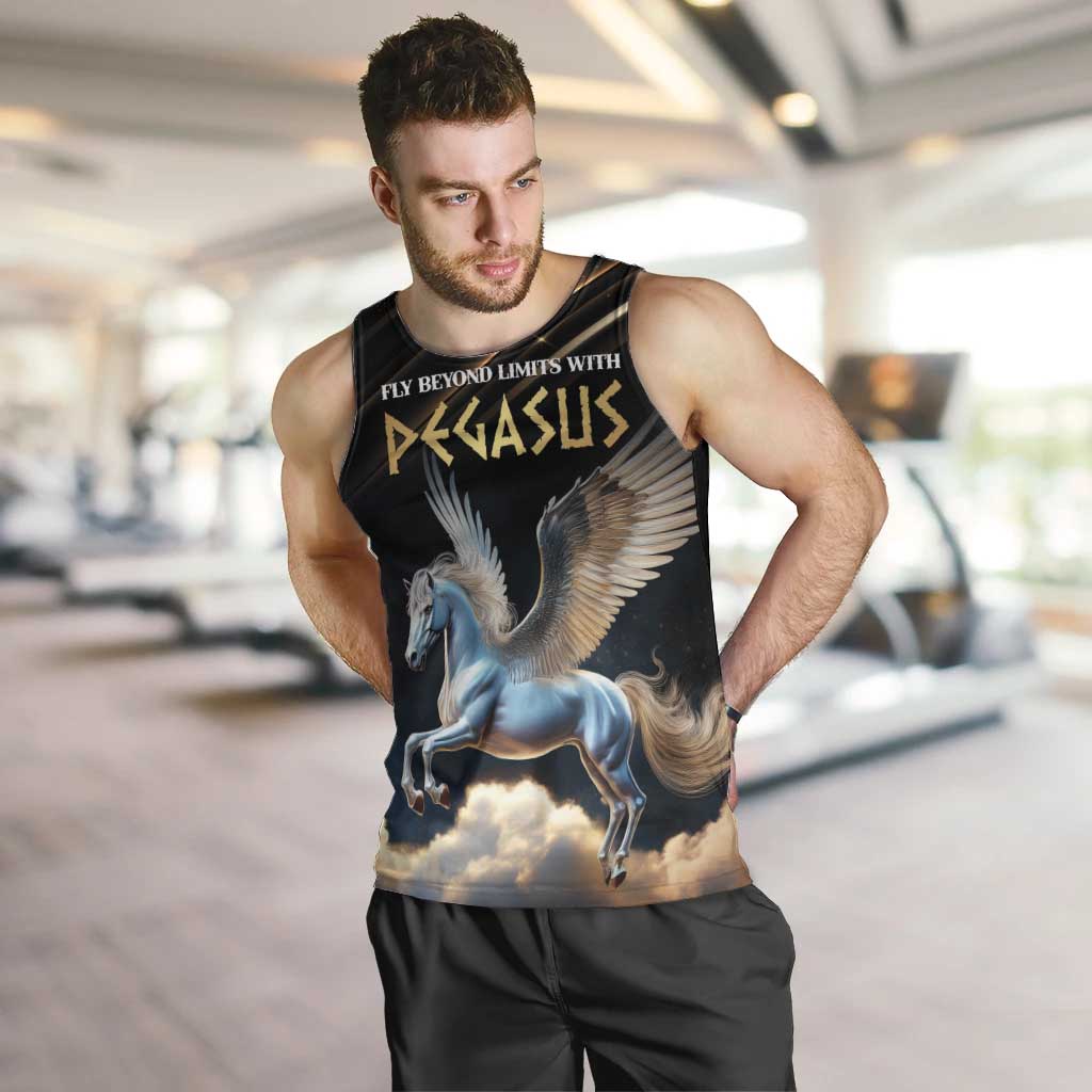 Personalized Fly Beyond Limits With Pegasus Men Tank Top