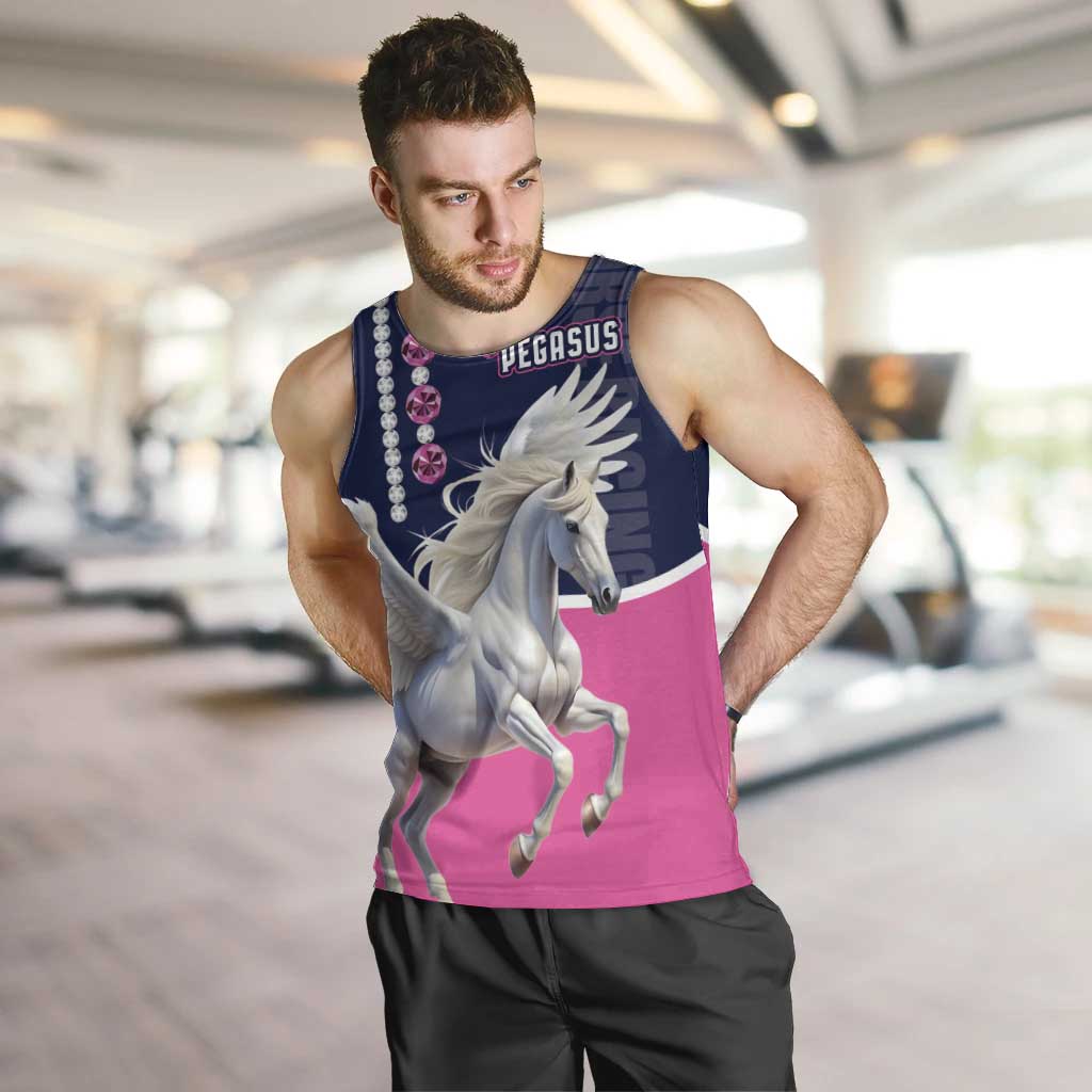 Personalized Pegasus Horse Racing Men Tank Top Diamond Luxury Style