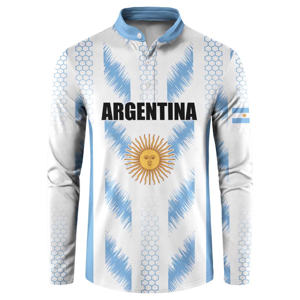 Custom Football 2026 Argentina Button Sweatshirt Vamos La Albiceleste