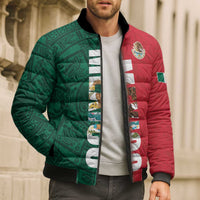 Mexico Flag Day Bomber Puffer Jacket Dia de la Bandera