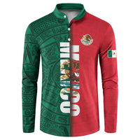 Mexico Flag Day Button Sweatshirt Dia de la Bandera