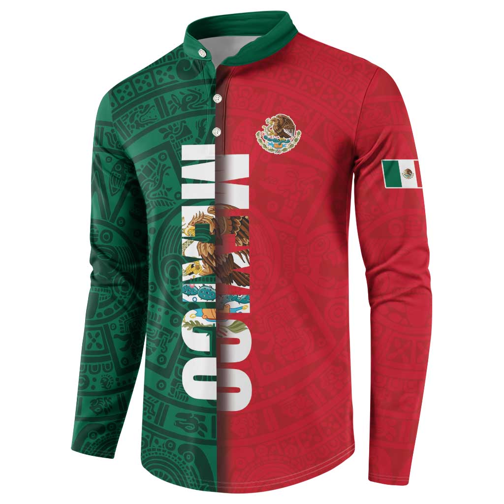 Mexico Flag Day Button Sweatshirt Dia de la Bandera