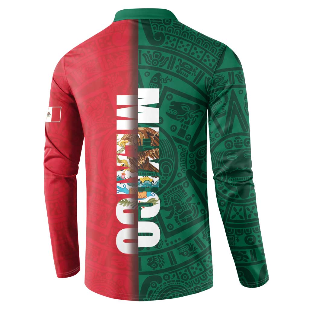 Mexico Flag Day Button Sweatshirt Dia de la Bandera