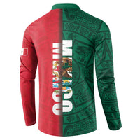 Mexico Flag Day Button Sweatshirt Dia de la Bandera