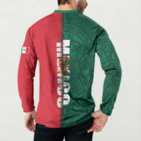 Mexico Flag Day Button Sweatshirt Dia de la Bandera