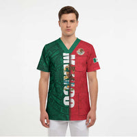 Mexico Flag Day Scrub Top Dia de la Bandera
