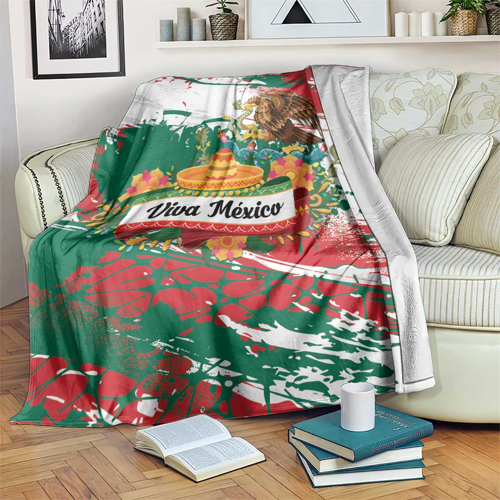Viva Mexico Blanket Grunge Style