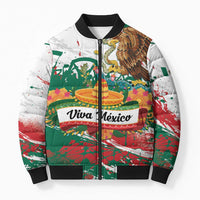 Viva Mexico Bomber Puffer Jacket Grunge Style