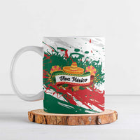 Viva Mexico Ceramic Mug Grunge Style