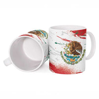 Viva Mexico Ceramic Mug Grunge Style