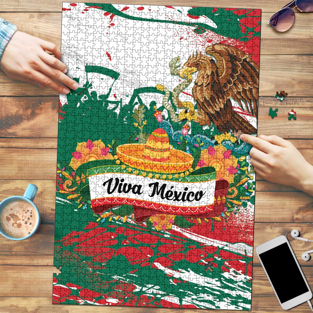 Viva Mexico Puzzle Grunge Style