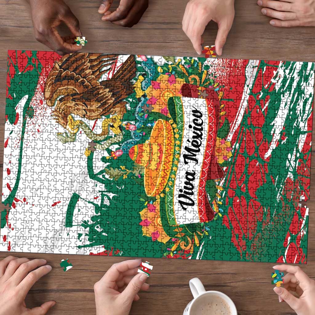 Viva Mexico Puzzle Grunge Style