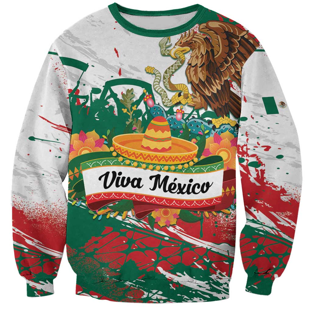 Viva Mexico Sweatshirt Grunge Style