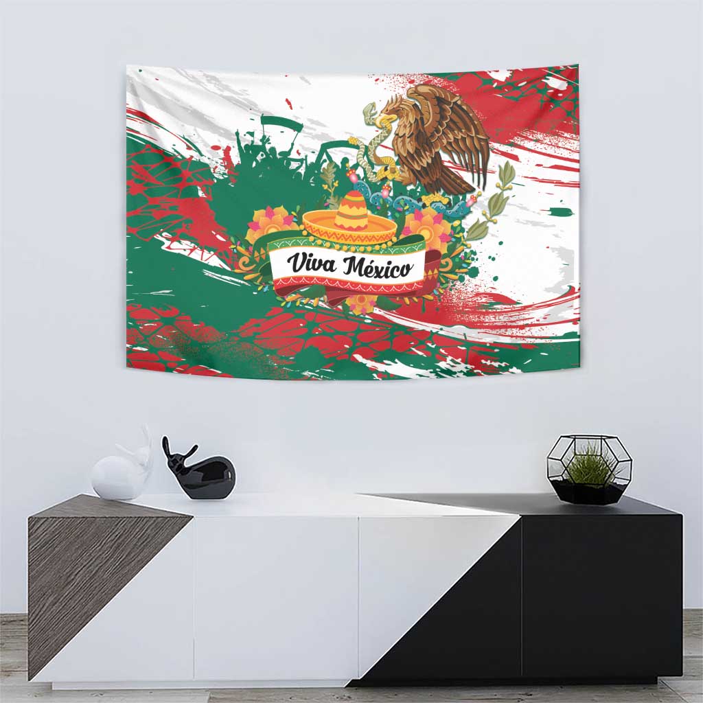 Viva Mexico Tapestry Grunge Style