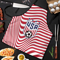Soccer 2026 USA Apron Wave Flag Stylized