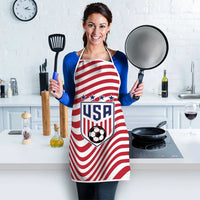 Soccer 2026 USA Apron Wave Flag Stylized