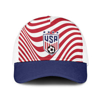 Soccer 2026 USA Baseball Net Cap Wave Flag Stylized
