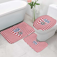 Soccer 2026 USA Bathroom Set Wave Flag Stylized