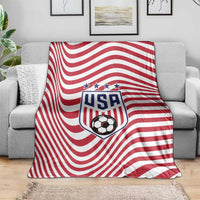Soccer 2026 USA Blanket Wave Flag Stylized