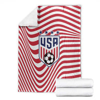 Soccer 2026 USA Blanket Wave Flag Stylized