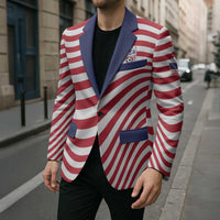 Custom Soccer 2026 USA Blazer Wave Flag Stylized