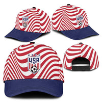 Soccer 2026 USA Classic Cap Wave Flag Stylized