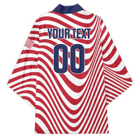 Custom Soccer 2026 USA Kimono Wave Flag Stylized