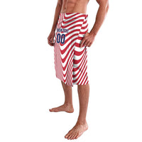 Custom Soccer 2026 USA Lavalava Wave Flag Stylized