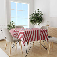 Soccer 2026 USA Tablecloth Wave Flag Stylized