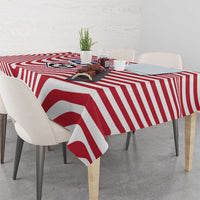 Soccer 2026 USA Tablecloth Wave Flag Stylized