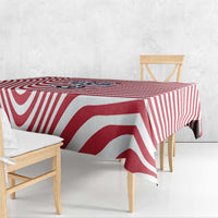 Soccer 2026 USA Tablecloth Wave Flag Stylized