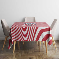 Soccer 2026 USA Tablecloth Wave Flag Stylized