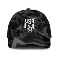 Soccer 2026 USA Baseball Net Cap Black Stars Version