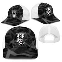 Soccer 2026 USA Baseball Net Cap Black Stars Version