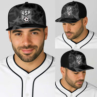 Soccer 2026 USA Baseball Net Cap Black Stars Version