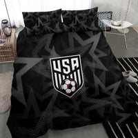 Soccer 2026 USA Bedding Set Black Stars Version