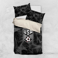 Soccer 2026 USA Bedding Set Black Stars Version