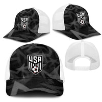 Soccer 2026 USA Mesh Trucker Cap Black Stars Version