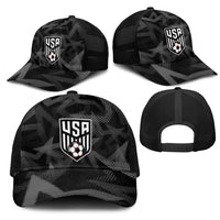 Soccer 2026 USA Mesh Trucker Cap Black Stars Version