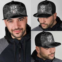 Soccer 2026 USA Mesh Trucker Cap Black Stars Version