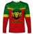 Personalised Ethiopia Long Sleeve Shirt Lion Of Judah Flag Style Special Version - Wonder Print Shop