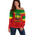 Personalised Ethiopia Off Shoulder Sweater Lion Of Judah Flag Style Special Version - Wonder Print Shop