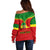 Personalised Ethiopia Off Shoulder Sweater Lion Of Judah Flag Style Special Version - Wonder Print Shop