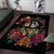 Sugar Skull Couple Valentine Area Rug Roses Romantic Love